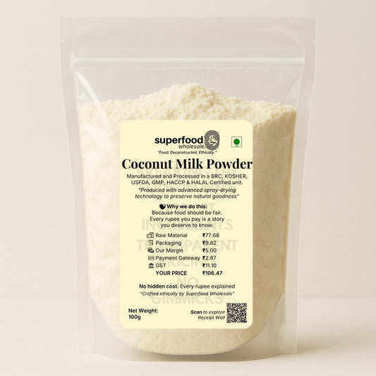 “Natural coconut milk powder, dairy-free vegan alternative for creamy curries, smoothies, desserts; instant mix, premium quality.”
