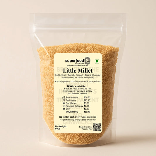 Wholesome little millet grain, natural gluten-free alternative to rice.