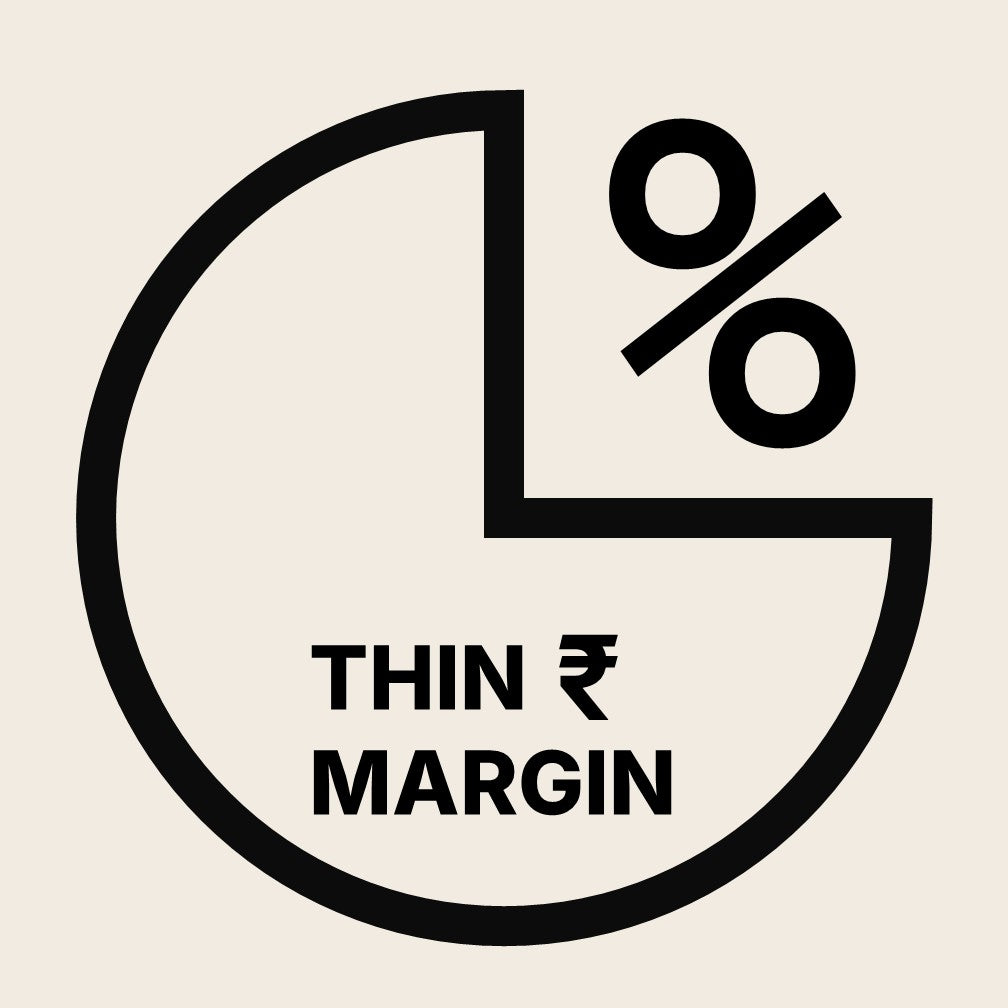 Thin Margin Model – Fair pricing icon by Superfood Wholesale with minimal mark-up
